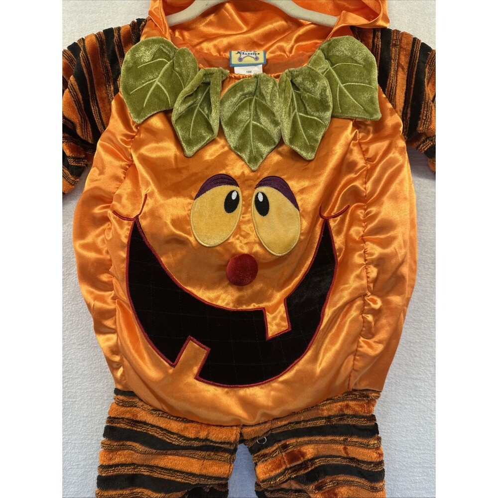 Kids Klassics Pumpkin Jack O Lantern Halloween Costume Size 18M Retro Classic